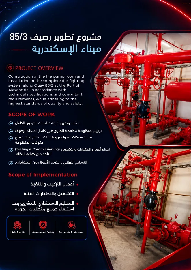 تطوير رصيف 85/3 بميناء الإسكندرية